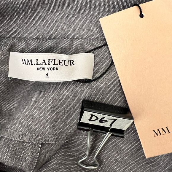 M.M. LaFleur The Scarlet Dress Size 4 Flannel Gray Long sleeves Sheath - Picture 5 of 7